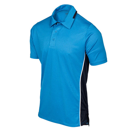 Smitty Men's BODY FLEX NCAA SOFTBALL Umpire Shirt - Short Sleeve (Bright Blue) 