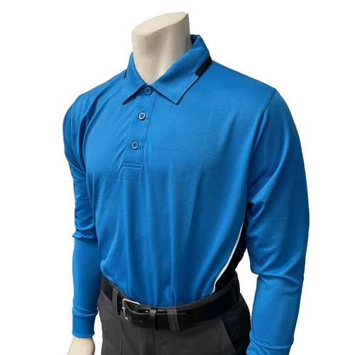 Men's BODY FLEX NCAA SOFTBALL Umpire Shirt - Long Sleeve (Bright Blue)