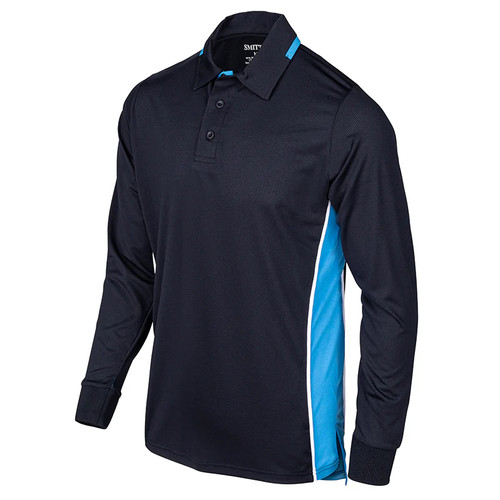 Smitty Men's BODY FLEX NCAA SOFTBALL Umpire Shirt - Long Sleeve (Midnight Navy)