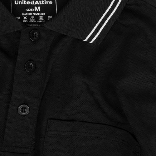 United Attire Baseball Umpire Shirt - Black