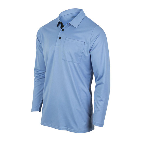 Smitty New Major League Style Long Sleeve Umpire Shirt - Blue w/Black
