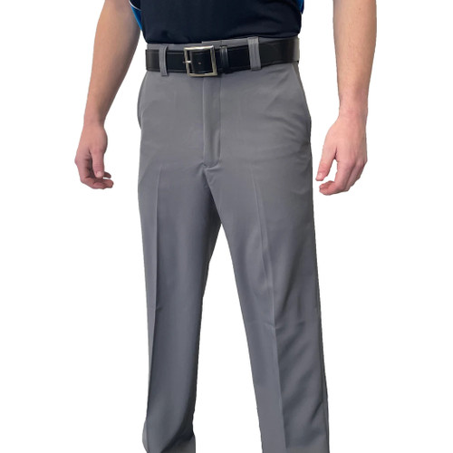 Smitty 4-Way Stretch Flat Front Base Umpire Pants w/Slash Pockets Non-Expander Waistband (2 Colors)