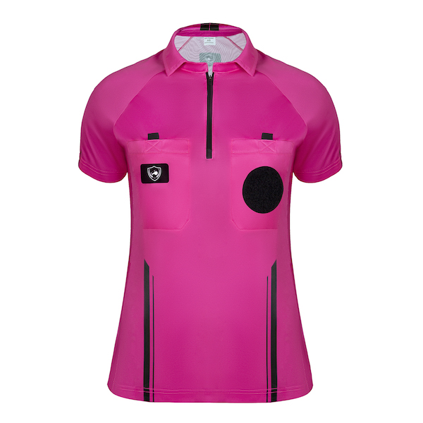 pink soccer referee jersey