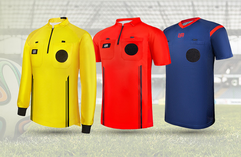 Soccer referee shirt Royalty Free Vector Image