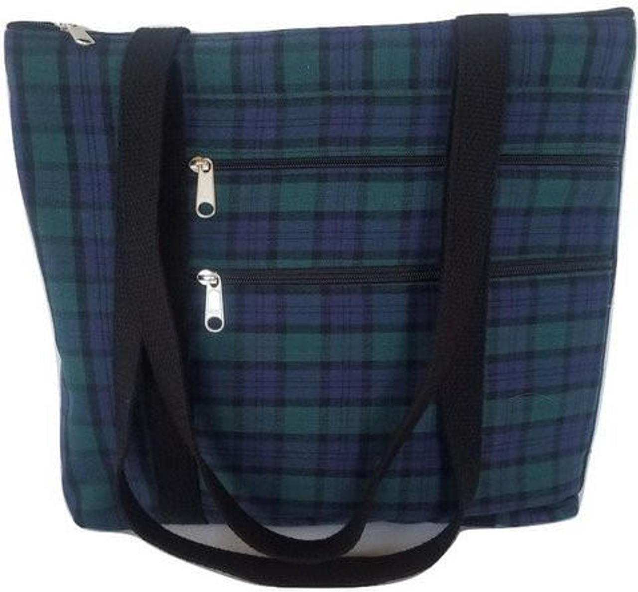 Grey Plaid Purse, Tartan Beige Black Check Pattern Cute Small Shoulder –  Starcove Fashion