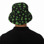 Black shamrock bucket cap