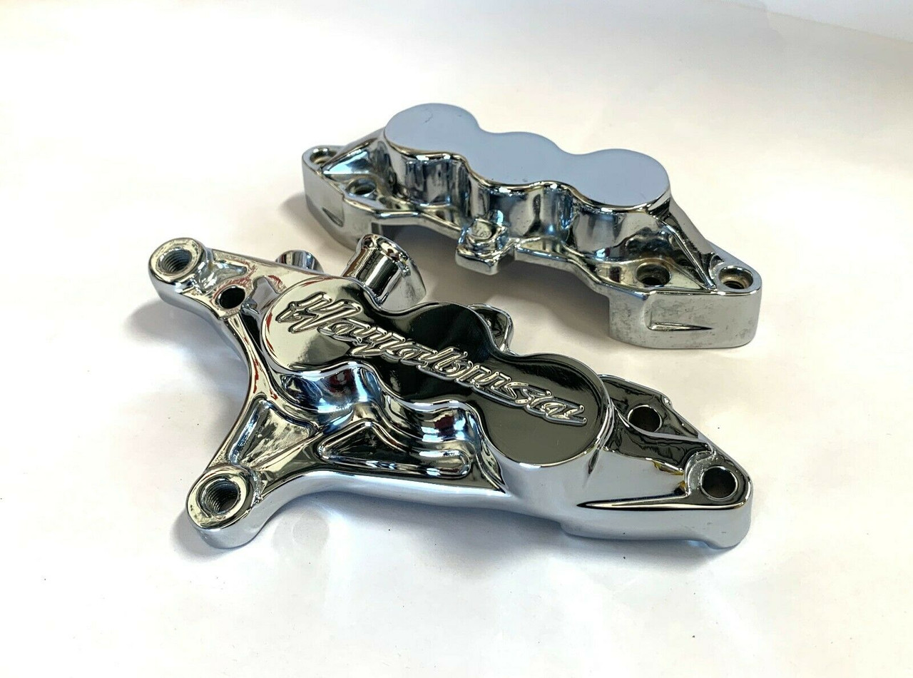 crownページ！！ CHROME ENGRAVED FRONT/LEFT BRAKE CALIPER HOUSING ONLY 99-07 SUZUKI