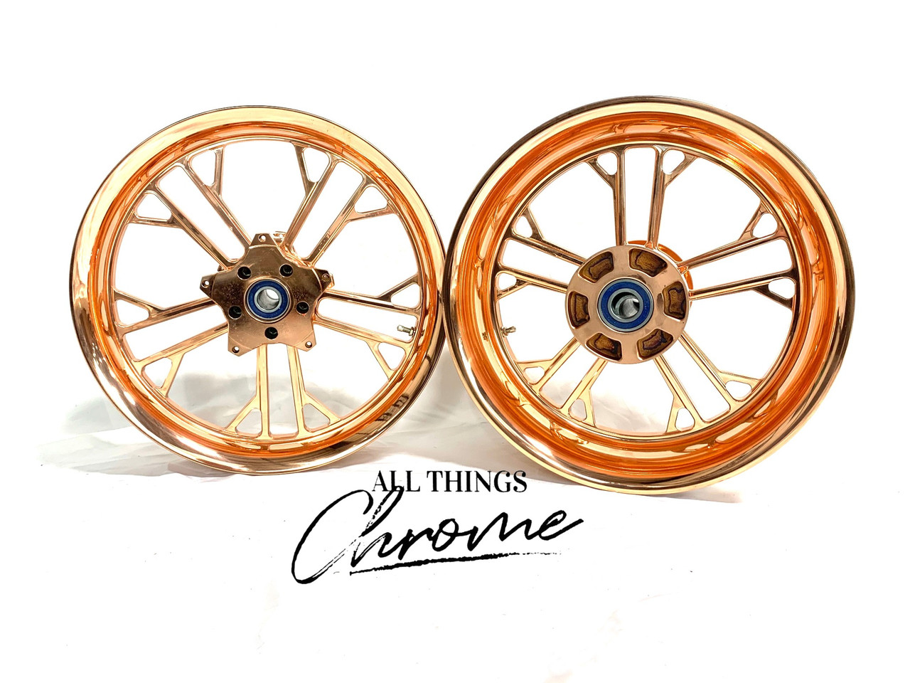 330 FAT TIRE TRUE COPPER PLATED KILO WHEELS 04-10 KAWASAKI NINJA