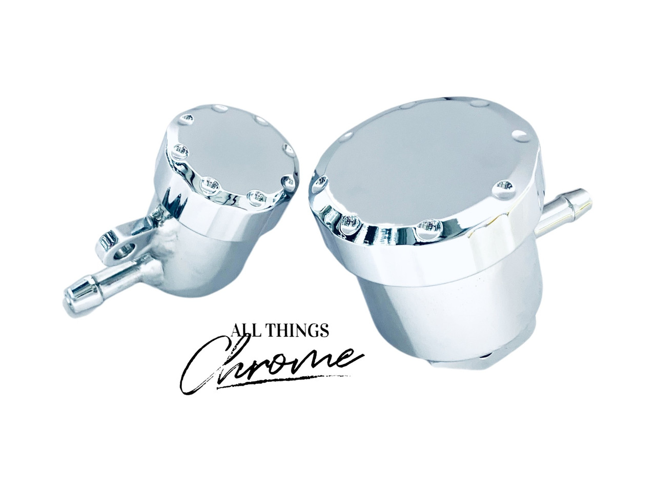 ZX14 CHROME DIAMOND CUT CLUTCH/BRAKE RESERVOIR & CAPS 12-15