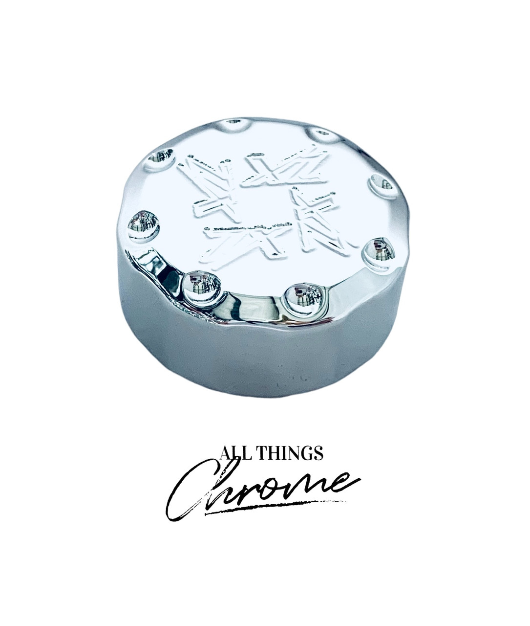 coconon♪ ZX14 ENGRAVED CHROME DIAMOND CUT CLUTCH RESERVOIR CAP 06-11