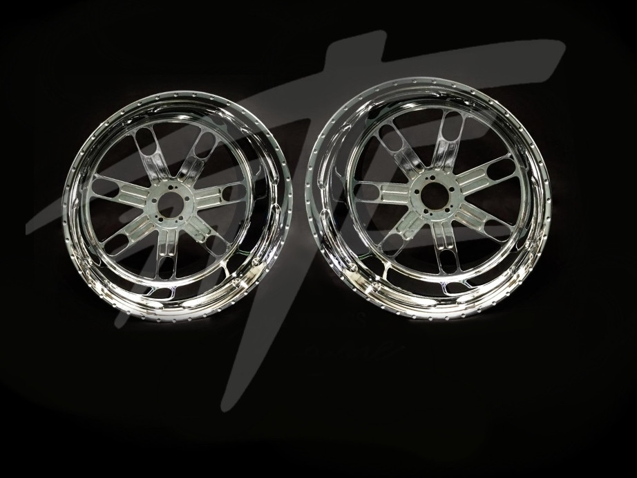 NINJA 240 FAT TIRE CHROME SLAM WHEELS 04-10 KAWASAKI NINJA ZX-10R
