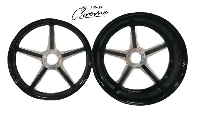 NINJA 360 FAT TIRE BLACK CONTRAST CUT ALL STAR WHEELS 04-10
