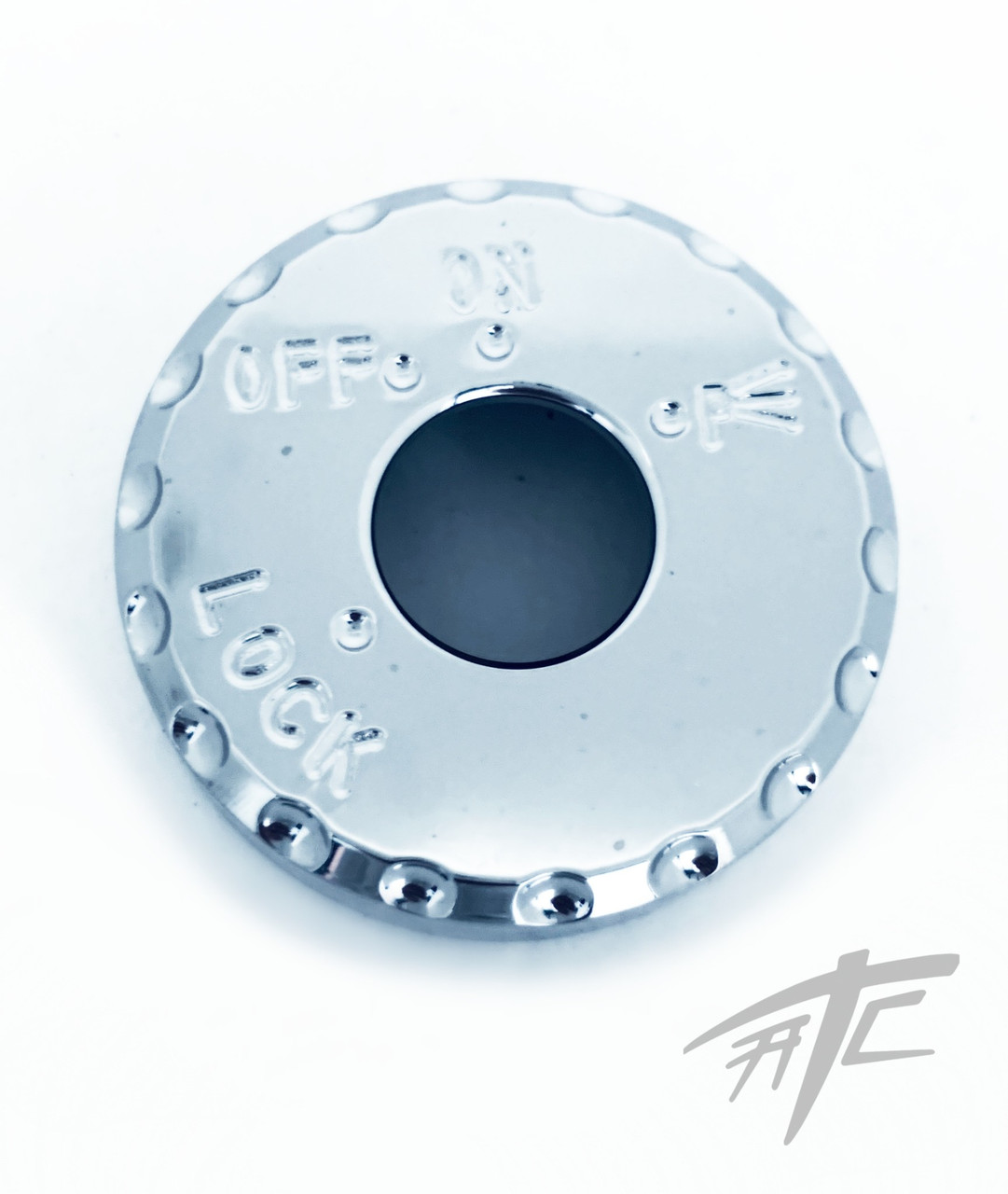 ZX-14 CHROME DIAMOND CUT “ZX” ENGRAVED KEY COVER 2006 KAWASAKI ZX