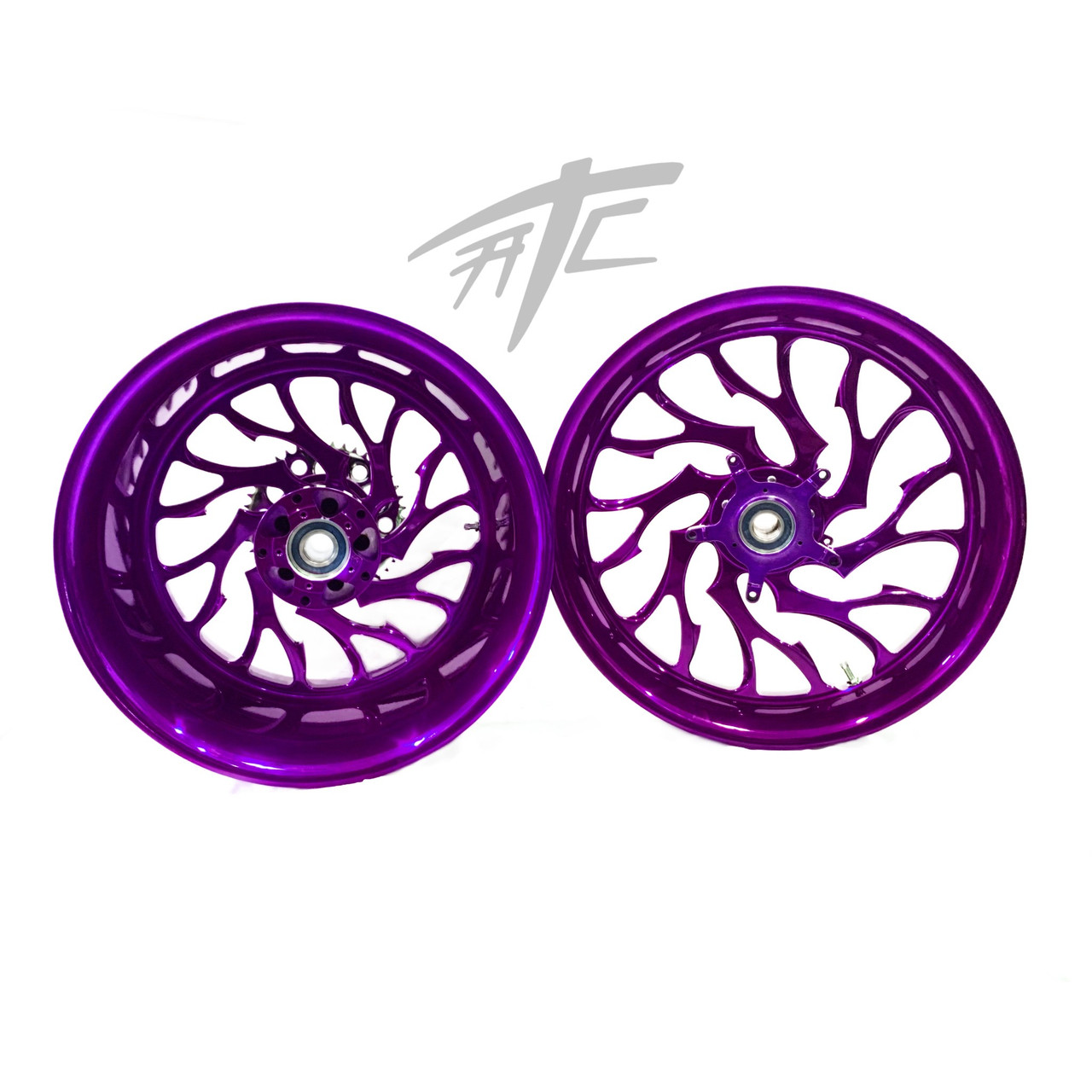 NINJA 240 FAT TIRE CANDY PURPLE HELLIAN WHEELS 06-11 KAWASAKI
