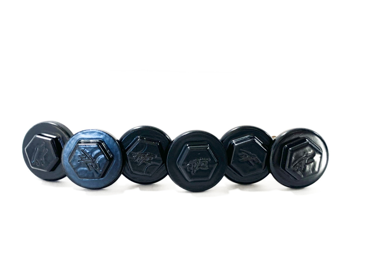 HAYABUSA BLACK ATC ENGRAVED FOOT PEG BRACKET BOLTS (6) 2006 SUZUKI HAYABUSA United States