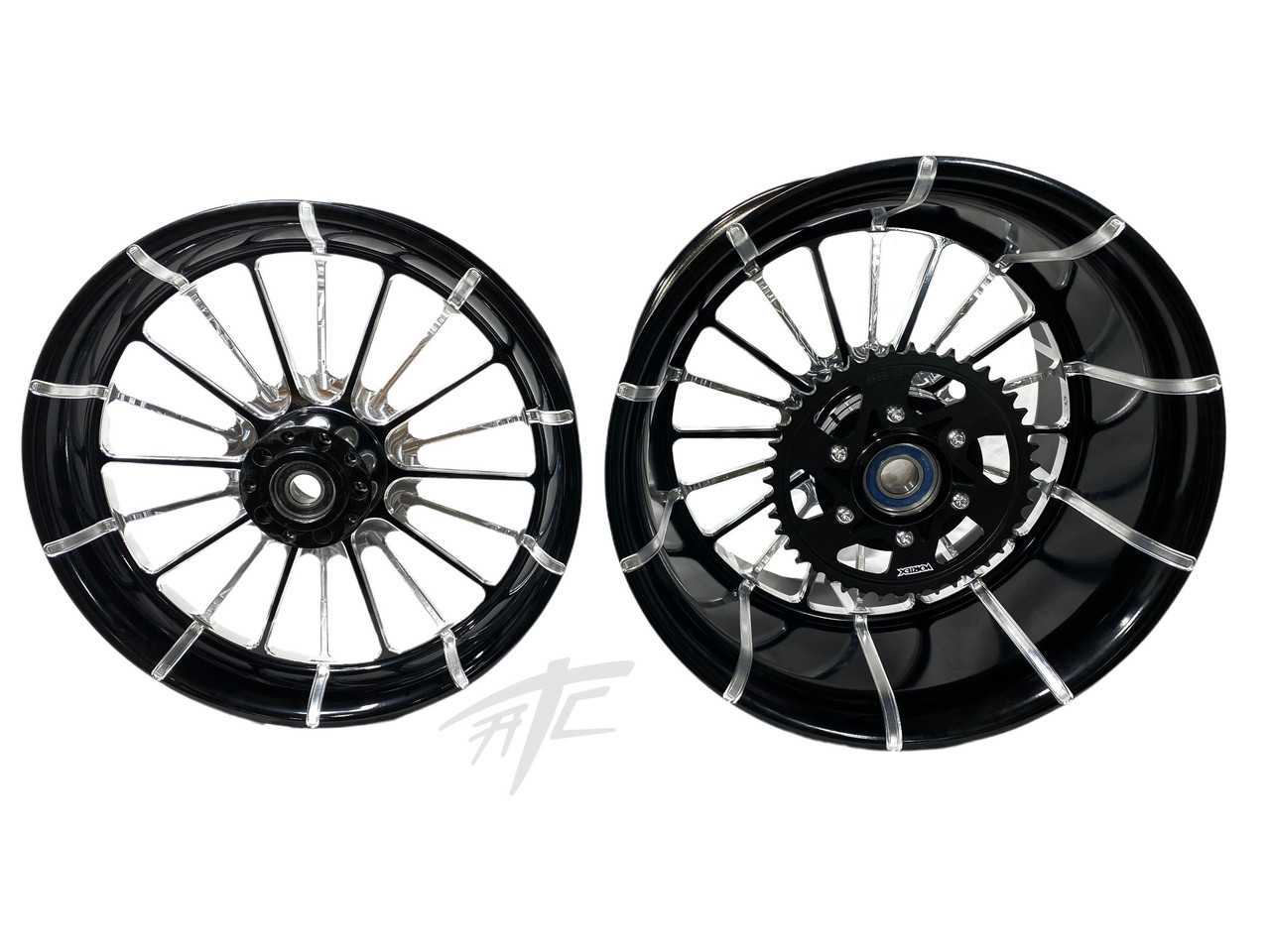 その他 R NINJA 360 FAT TIRE BLACK CONTRAST INFIDEL WHEELS 06-11 KAWASAKI