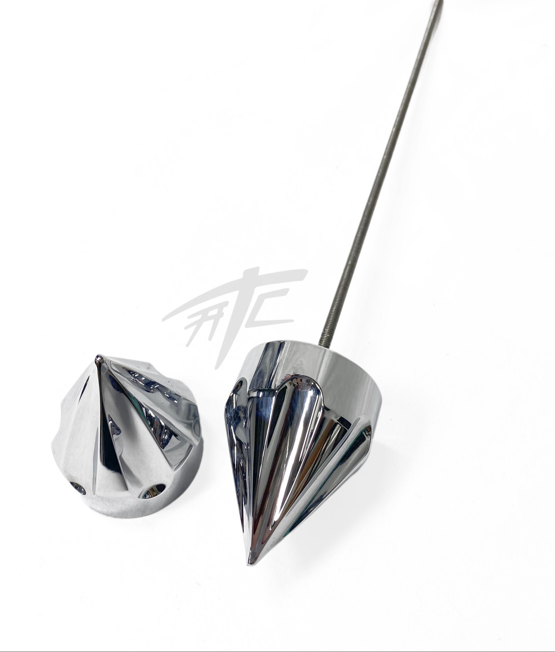 HAYABUSA CHROME SPIKES REAR AXLE CAPS 20222024 SUZUKI HAYABUSA