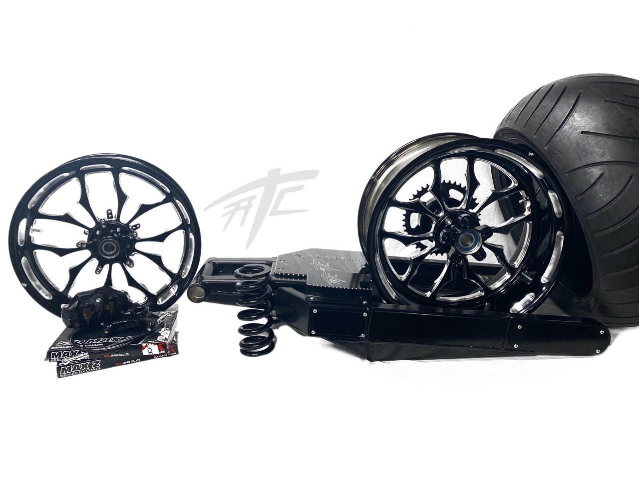 S 330 STEALTH FATTIRE KIT BLACK CONTRAST RECLUSE WHEELS 06-11