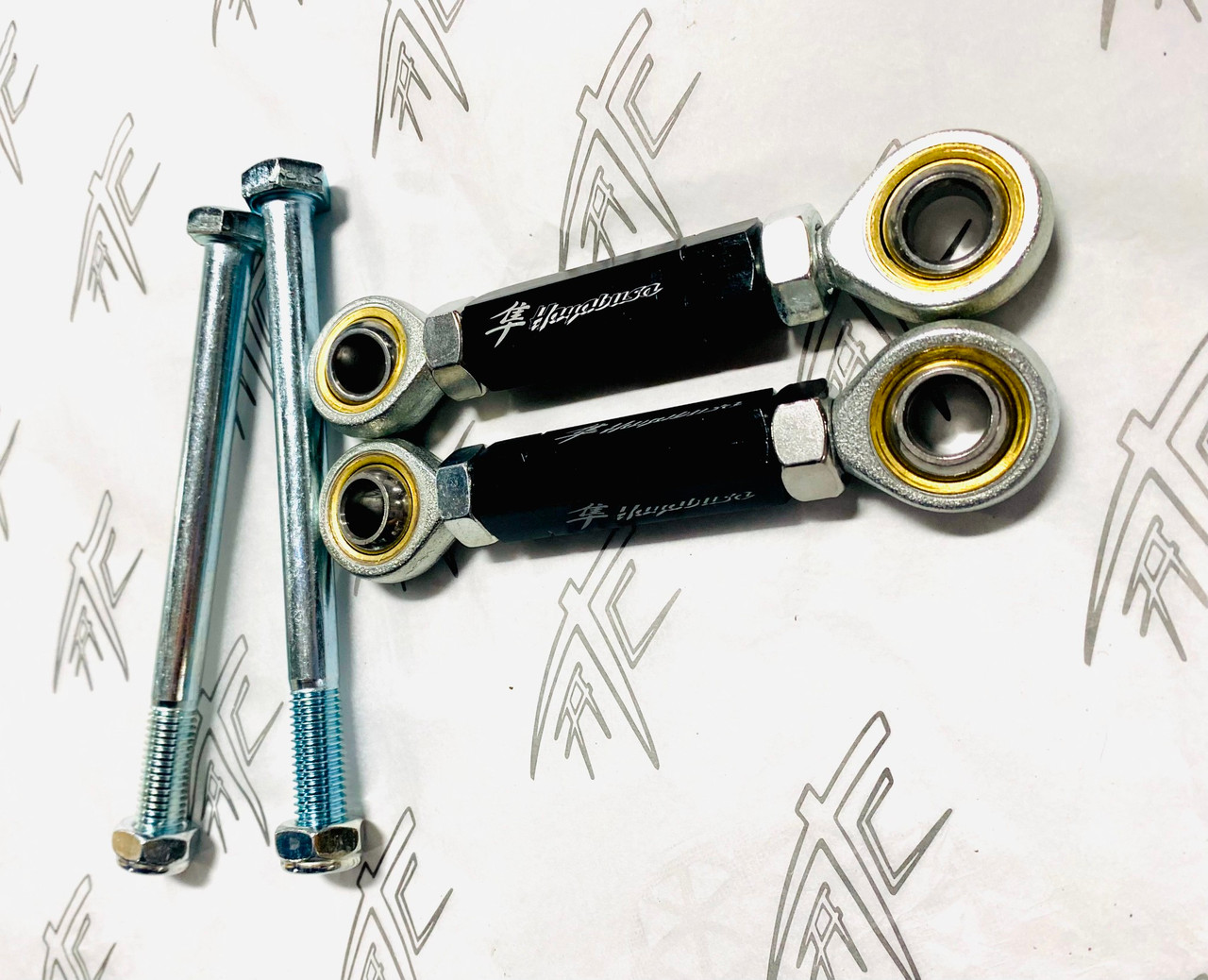 TURN BUCKLE LOWERING LINKS & BLACK HEAVY DUTY SUPER SPRING ALL SUZUKI