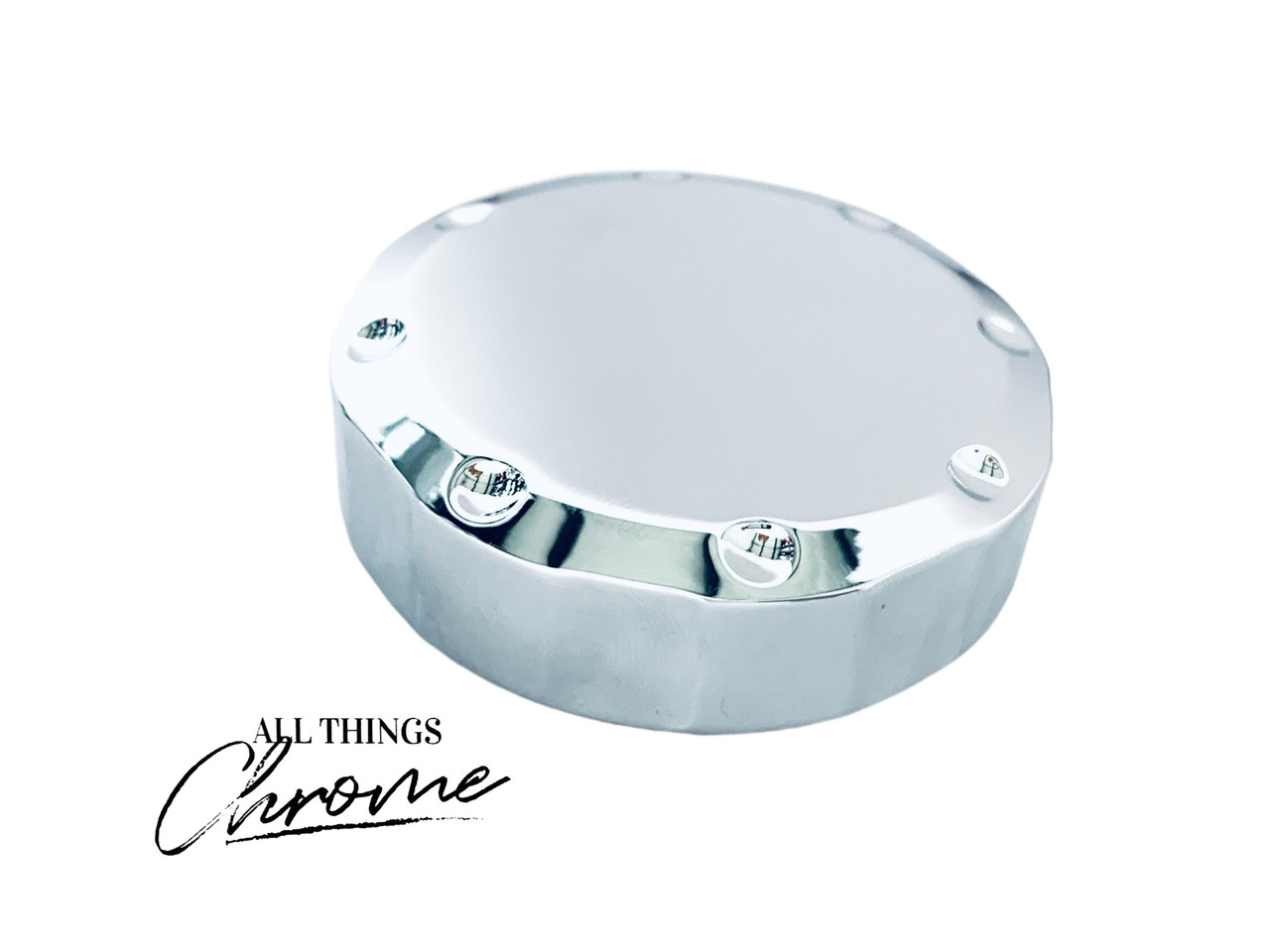 CHROME DIAMOND CUT BRAKE RESERVOIR CAP FOR 2004-2015 KAWASAKI