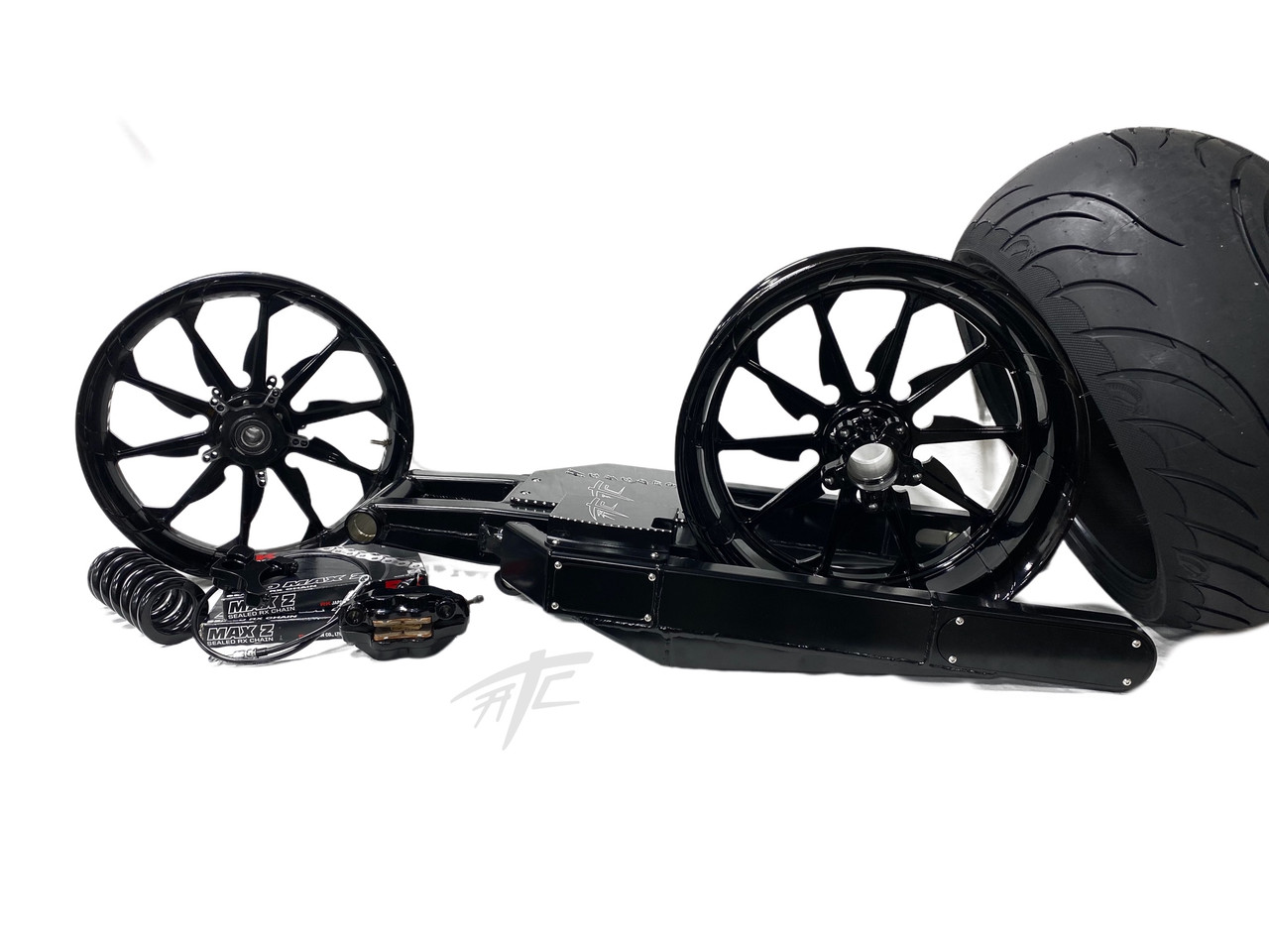 ライブ写真「12」 360 STEALTH FAT TIRE KIT SOLID BLACK TORNADO WHEELS 12-20 KAWASAKI