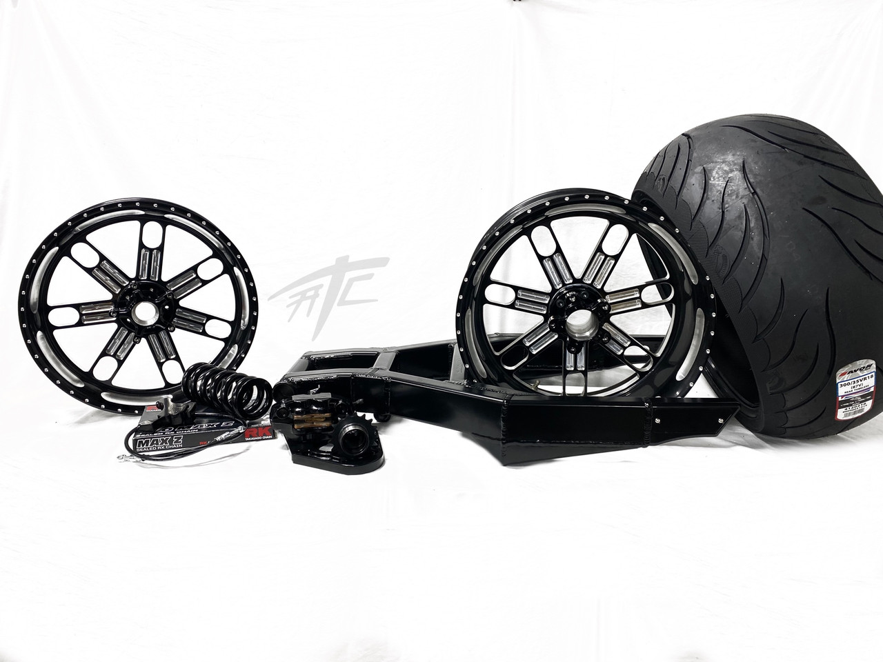 FAT PRIMO サイズFAT(XL) 300 OSD FAT TIRE KIT BLACK CONTRAST SLAM WHEELS 12-25 KAWASAKI