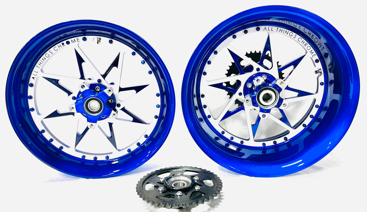 NINJA 360 BLUE-WHITE CENTERS SWITCHBACK WHEELS 12-22 KAWASAKI