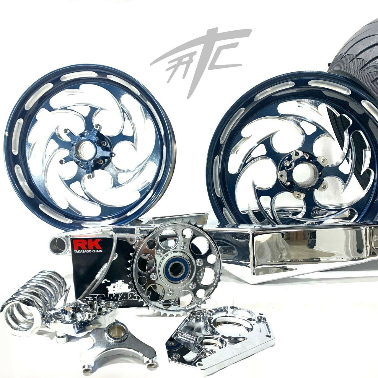330 OSD FATTIRE KIT MISTY MIDNIGHT SHREDDER CHROME ARM 12-22