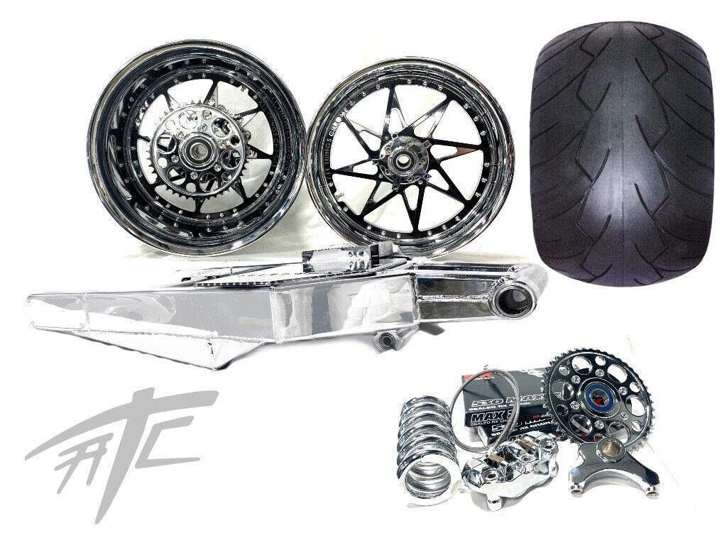 360 FATTIRE KIT CHROME/BLK SWITCHBACK CHROME STEALTH 12-22