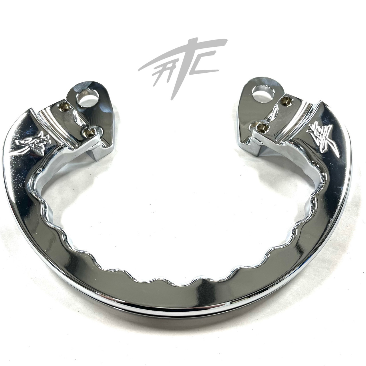 HAYABUSA CHROME KANJI PASSENGER GRAB BAR HANDLE RAIL 2223 SUZUKI