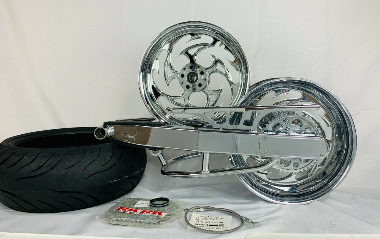 ZX14 240 FAT TIRE KIT WITH CHROME SHREDDER WHEELS 2006-2020