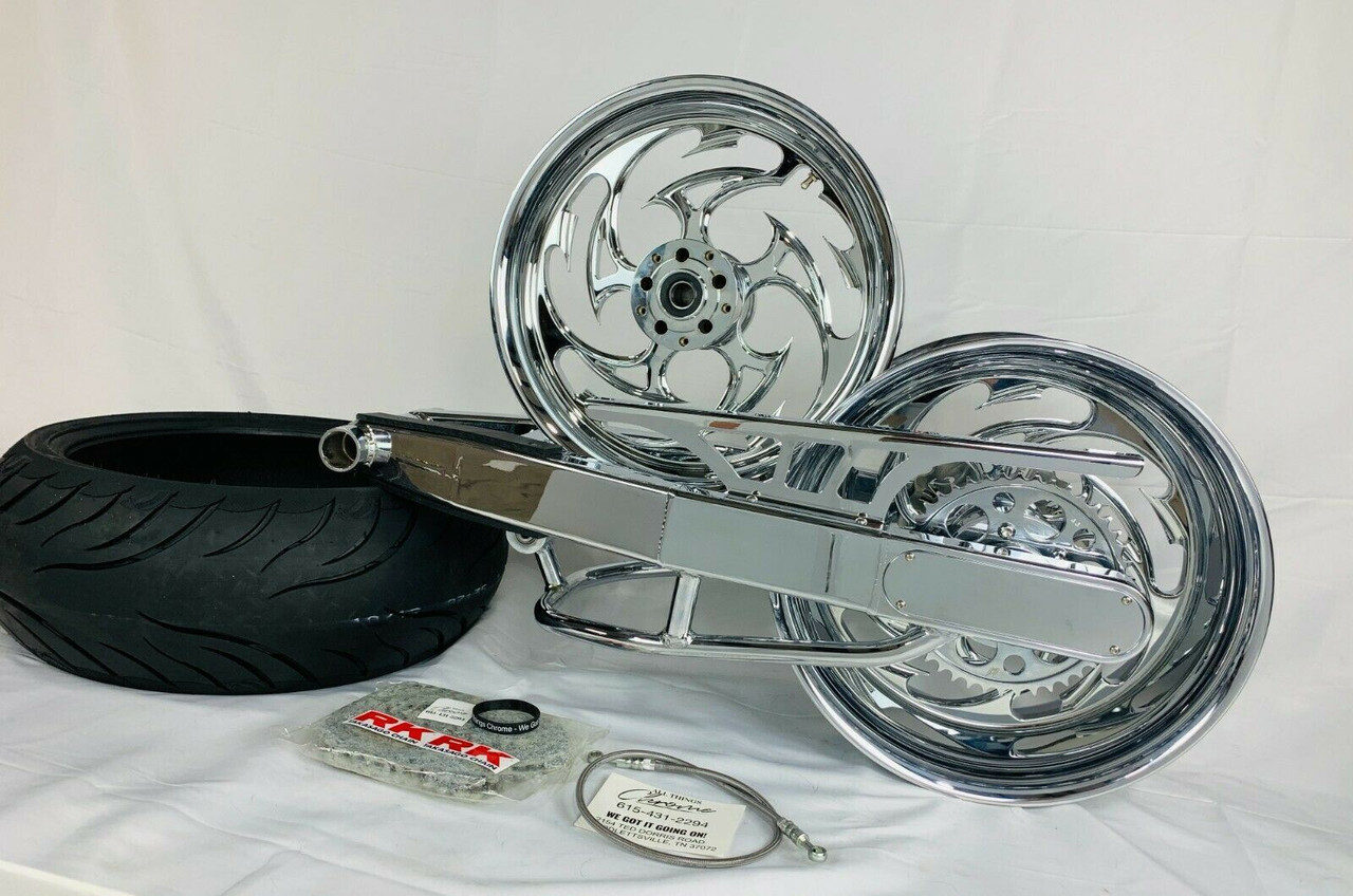ZX14 240 FAT TIRE KIT WITH CHROME SHREDDER WHEELS 2006-2020