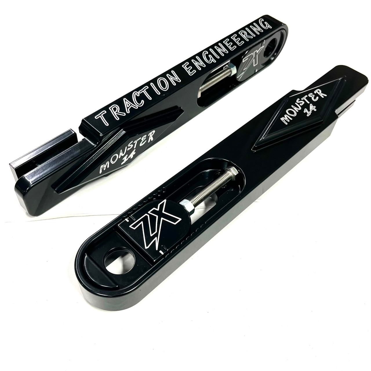オリジナルエクステンション　(ブラック) MONSTER BLACK ZX SWINGARM EXTENSIONS 9-14