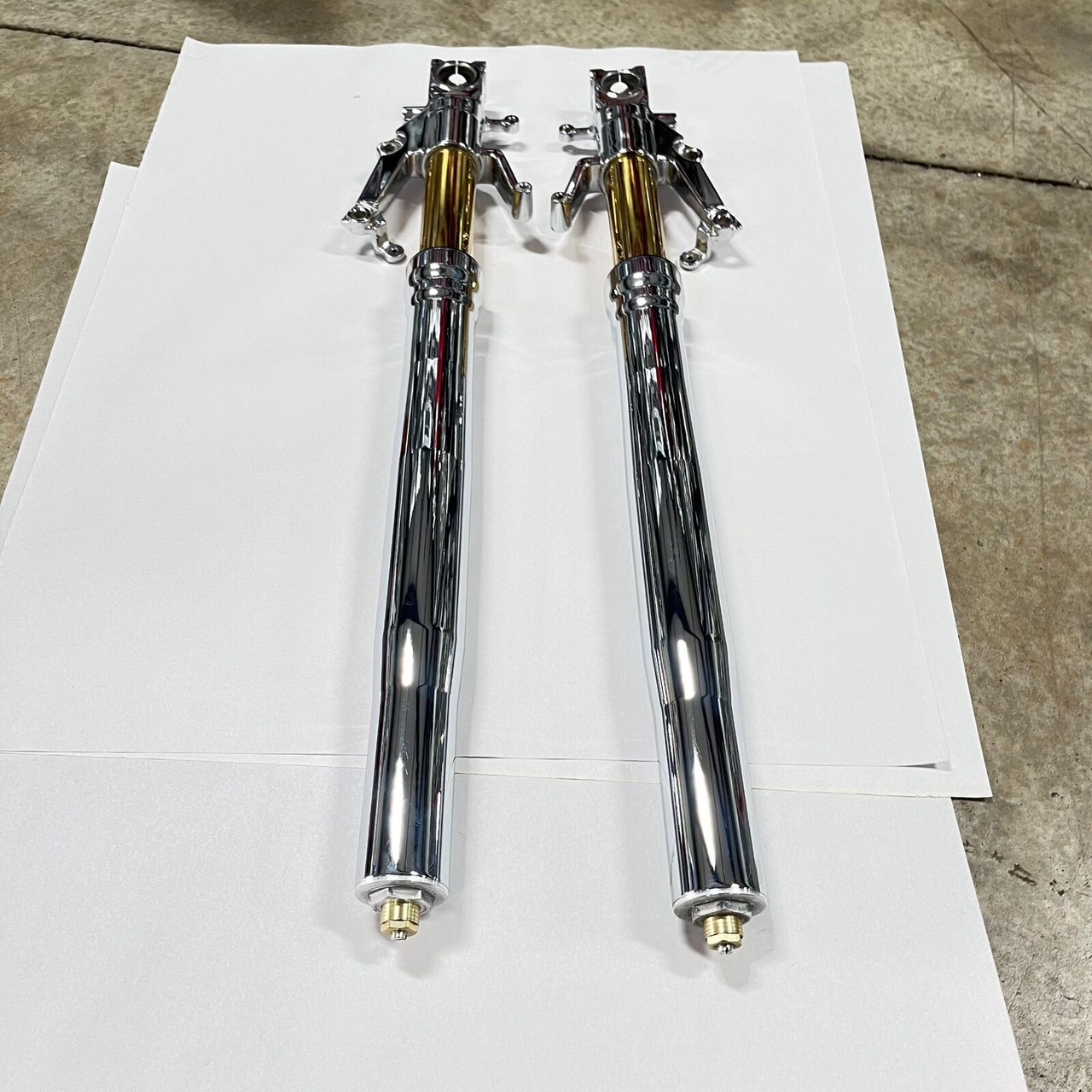 HAYABUSA OEM CHROME PLATED FRONT FORKS EXCHANGE ONLY 99-07 SUZUKI