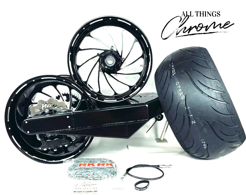 330 OSD FAT TIRE KIT W BLACK CONTRAST CUT TURBO WHEELS 12-25