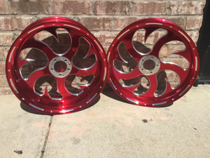 GSXR600/750 240 CANDY RED SHARK WHEEL PACKAGE FOR 2006-2007 Suzuki GSXR600/750