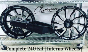240 FAT TIRE KIT WITH BIG BLING INFERNO WHEELS FOR 99-2020 SUZUKI HAYABUSA