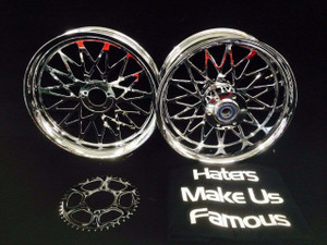 GSXR1000 330 FAT TIRE BANDIT WHEEL PACKAGE FOR 09-19 Suzuki GSXR1000