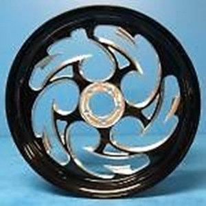 BLACK CONTRAST 360 SHREDDER WHEELS, HUBS,& SPROCKET FOR 09-14 SUZUKI GSXR600/750