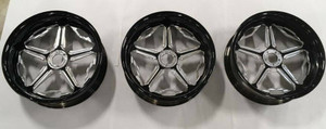 20" BLACK CONTRAST CUT SPEED STAR WHEELS,TIRES SET OF 3 FOR 2017 F3 SPYDER