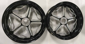 20" BLACK CONTRAST CUT SPEED STAR WHEELS,TIRES SET OF 2 FOR 2014 CAN-AM SPYDER