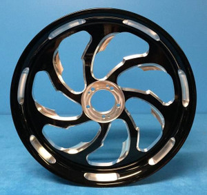 BLACK CONTRAST 360 SAMUARI WHEELS, HUBS & SPROCKET FOR 2015-2016 YAMAHA R1