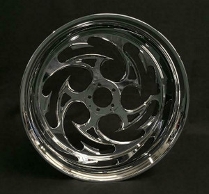 ZX10 360 CHROME SHREDDER WHEEL PACKAGE FOR 2004-2010 KAWASAKI NINJA ZX-10R