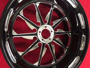 Yamaha 240 BLACK CONTRAST CUT LAUNCH WHEEL PACKAGE FOR 2004-2008 Yamaha R1