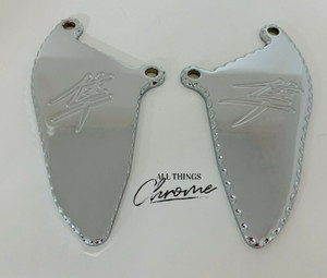 99-07 SUZUKI HAYABUSA CHROME FRONT LEFT & RIGHT BRAKE CALIPER COVERS