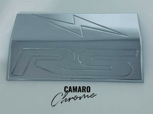 CAMARO CHROME FUSE BOX COVER "RS" ENGRAVED (1 pc.) 2010-2015 CHEVROLET CAMARO