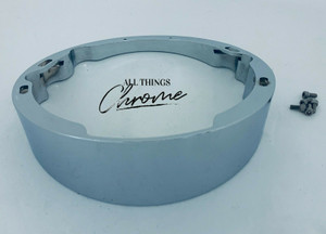 HARLEY DAVIDSON CHROME RAKED HEADLIGHT BEZEL FOR HARLEY STREET GLIDE