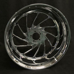 330 FAT TIRE CHROME TURBO WHEEL PACKAGE FOR 13-20 SUZUKI HAYABUSA ABS