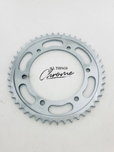 SUNSTAR 5655 47T CHROME PLATED REAR STEEL SPROCKET - KAWASAKI