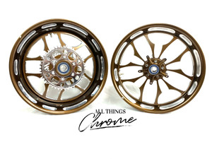 330 FAT TIRE  ROOT BEER CONTRAST RECLUSE WHEELS 10-15 KAWASAKI NINJA ZX-10R